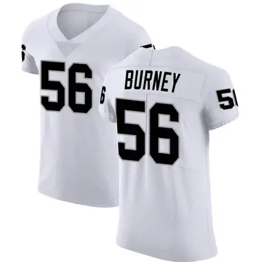 Amari Burney Men's Elite White Las Vegas Raiders Vapor Untouchable Jersey