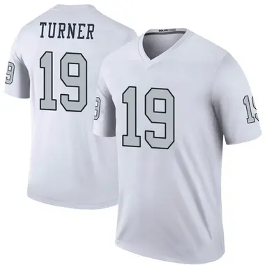 DJ Turner Las Vegas Raiders Men's Name & Number Logo T-Shirt - Ash